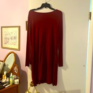 Burgundy dress